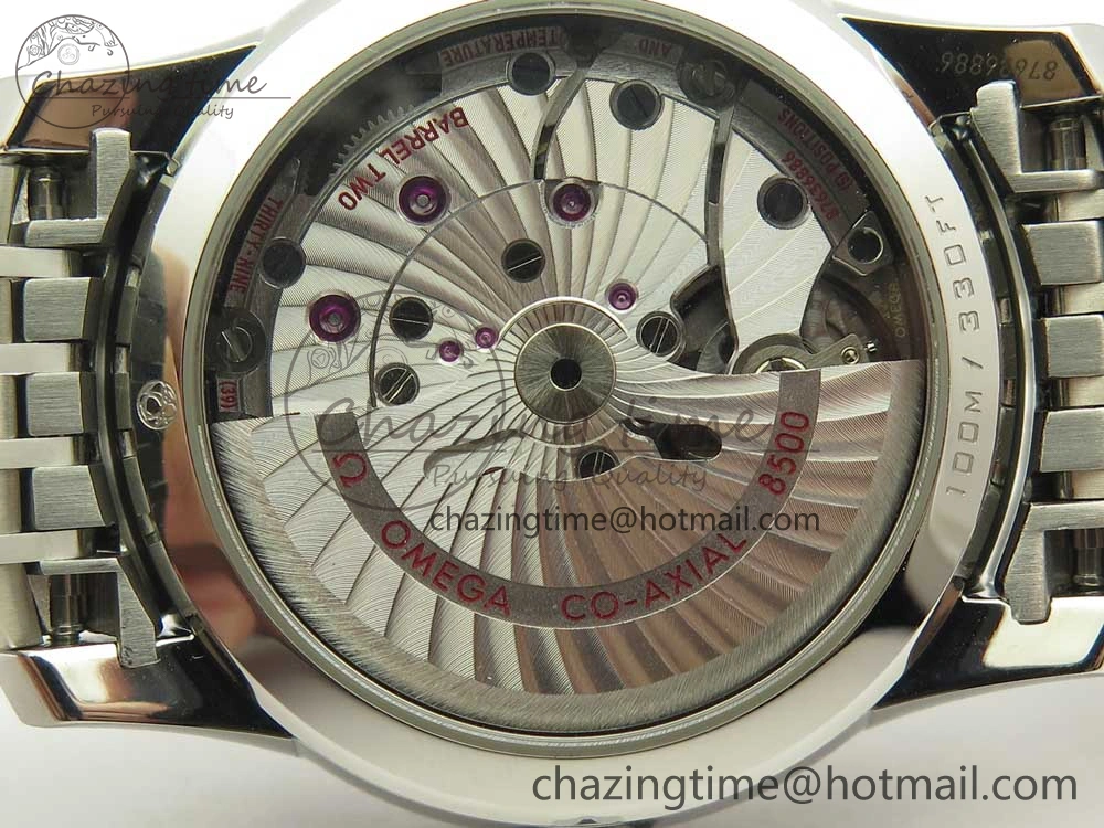 De Ville Hour Vision 41mm SS VSF 1:1 Best Edition White Dial on SS Bracelet A8500 Super Clone