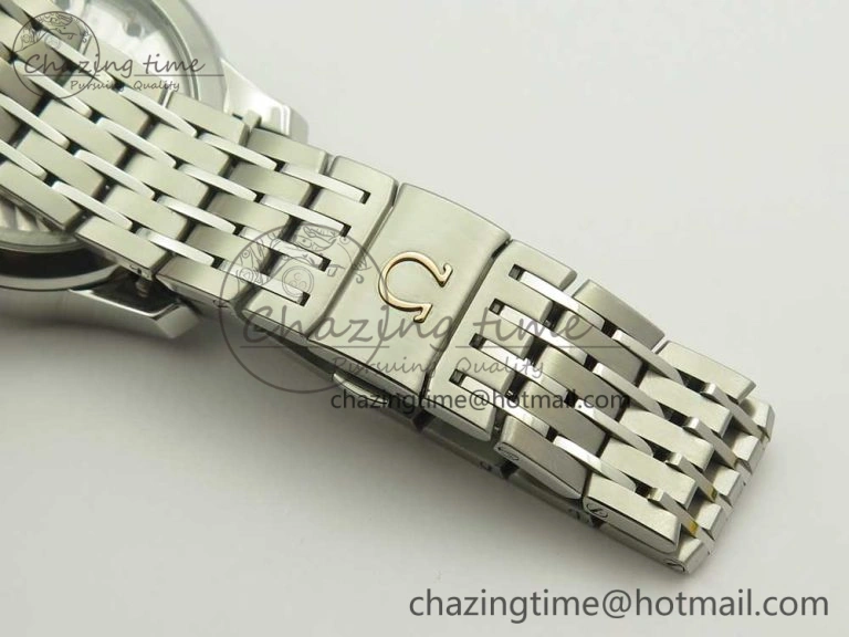De Ville Hour Vision 41mm SS VSF 1:1 Best Edition White Dial on SS Bracelet A8500 Super Clone