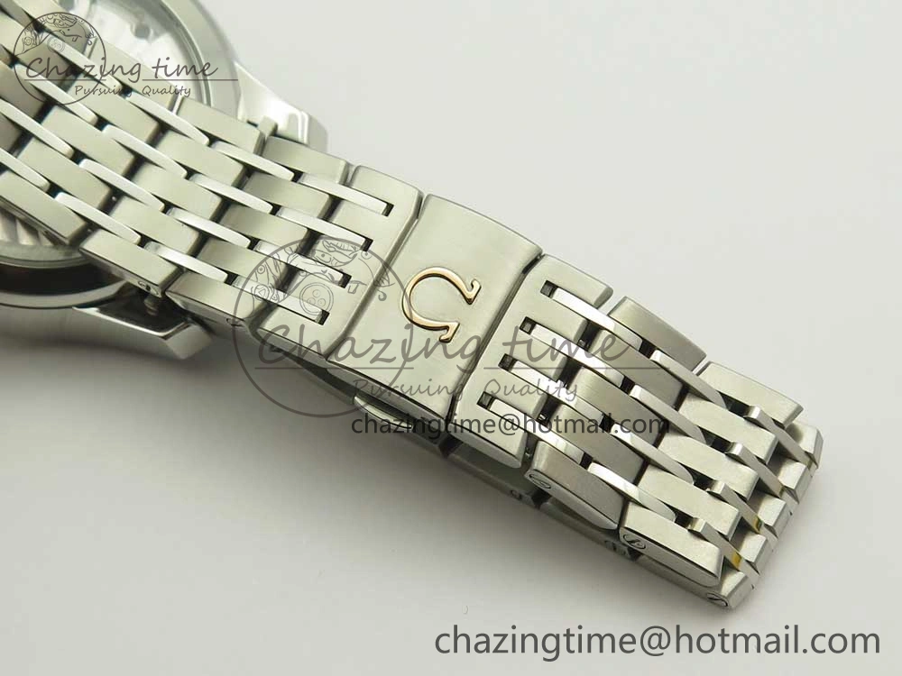 De Ville Hour Vision 41mm SS VSF 1:1 Best Edition White Dial on SS Bracelet A8500 Super Clone
