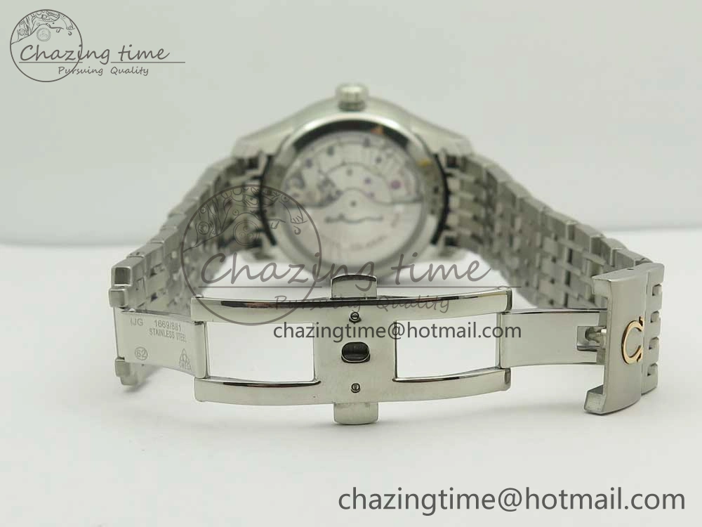 De Ville Hour Vision 41mm SS VSF 1:1 Best Edition White Dial on SS Bracelet A8500 Super Clone