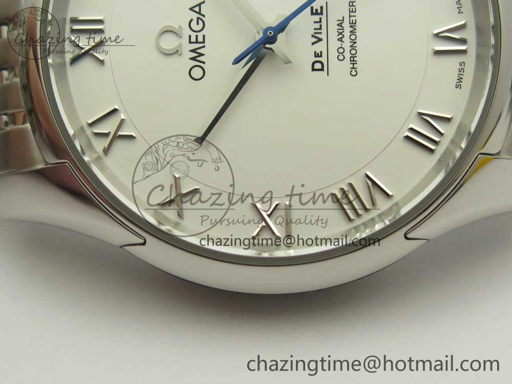 De Ville Hour Vision 41mm SS VSF 1:1 Best Edition White Dial on SS Bracelet A8500 Super Clone