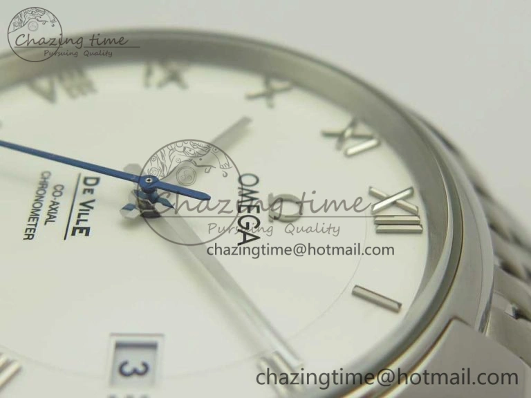 De Ville Hour Vision 41mm SS VSF 1:1 Best Edition White Dial on SS Bracelet A8500 Super Clone