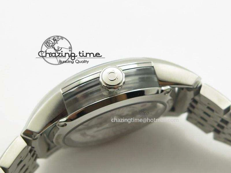 De Ville Hour Vision Co-Axial 41mm SS V6F Best Edition Black Dial On SS Bracelet A8500