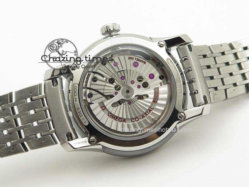 De Ville Hour Vision Co-Axial 41mm SS V6F Best Edition Black Dial On SS Bracelet A8500