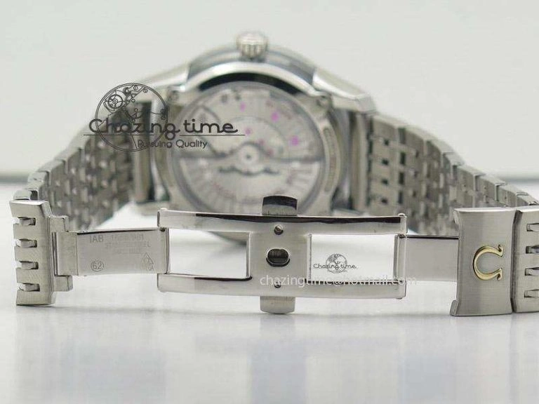 De Ville Hour Vision Co-Axial 41mm SS V6F Best Edition Black Dial On SS Bracelet A8500