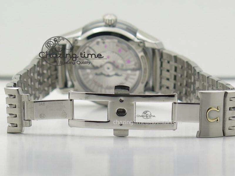 De Ville Hour Vision Co-Axial 41mm SS V6F Best Edition Black Dial On SS Bracelet A8500