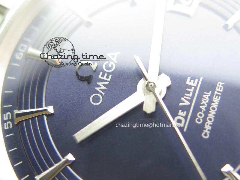 De Ville Hour Vision Co-Axial 41mm SS V6F Best Edition Blue Dial On SS Bracelet A8500