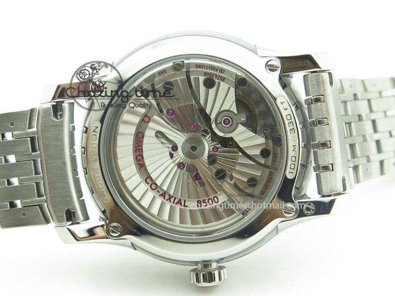 De Ville Hour Vision Co-Axial 41mm SS V6F Best Edition Blue Dial On SS Bracelet A8500