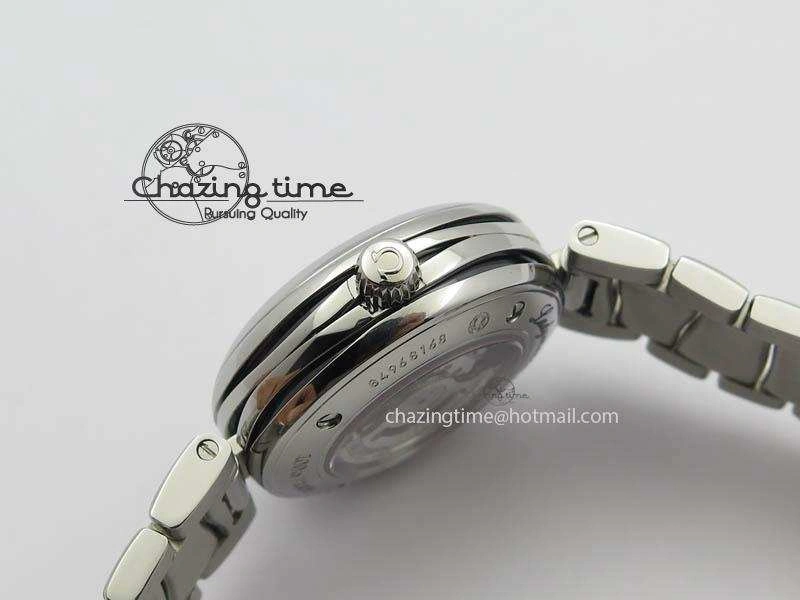 De Ville Lady 34mm SS V6F 1:1 Best Edition Black MOP Dial On SS Bracelet SEIKO NH05A