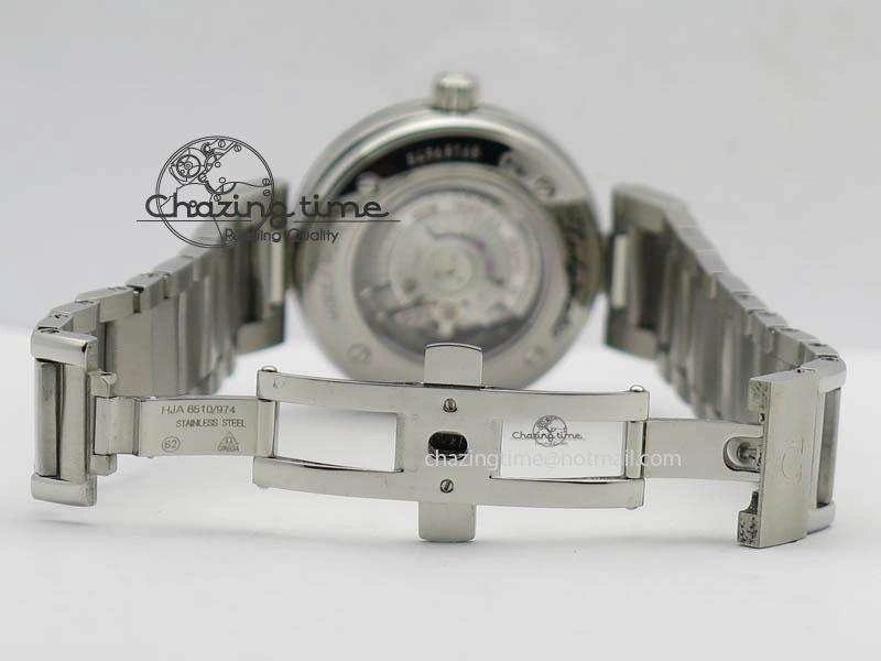 De Ville Lady 34mm SS V6F 1:1 Best Edition Black MOP Dial On SS Bracelet SEIKO NH05A