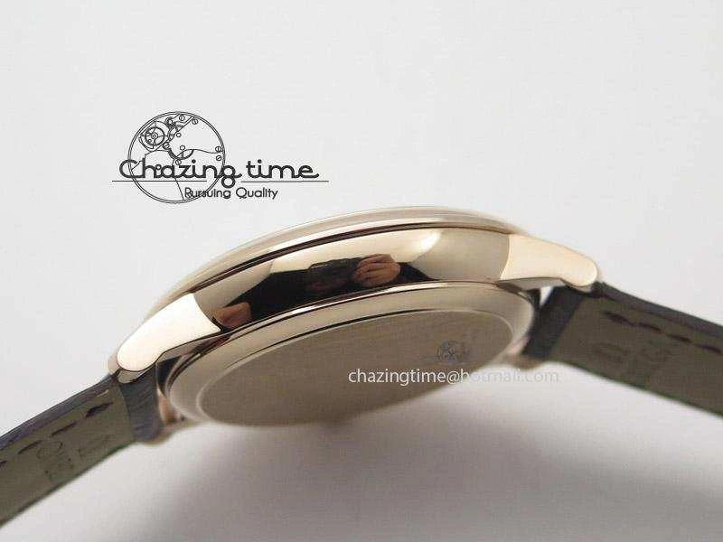 De Ville MK 1:1 Best Edition RG Blue Dial On Brown Leather Strap A2500