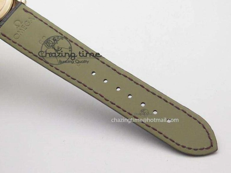 De Ville MK 1:1 Best Edition RG Blue Dial On Brown Leather Strap A2500