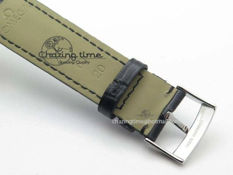De Ville MK 1:1 Best Edition SS Black Dial On Black Leather Strap A2500
