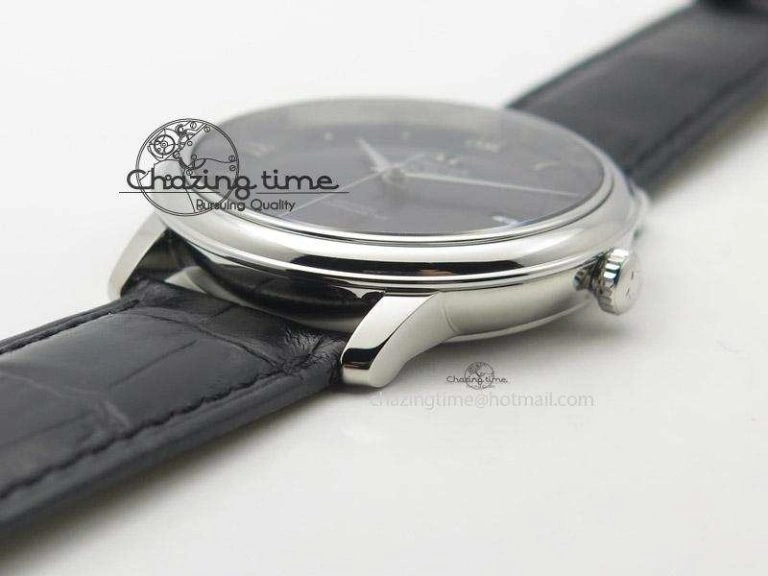 De Ville MK 1:1 Best Edition SS Black Dial On Black Leather Strap A2500