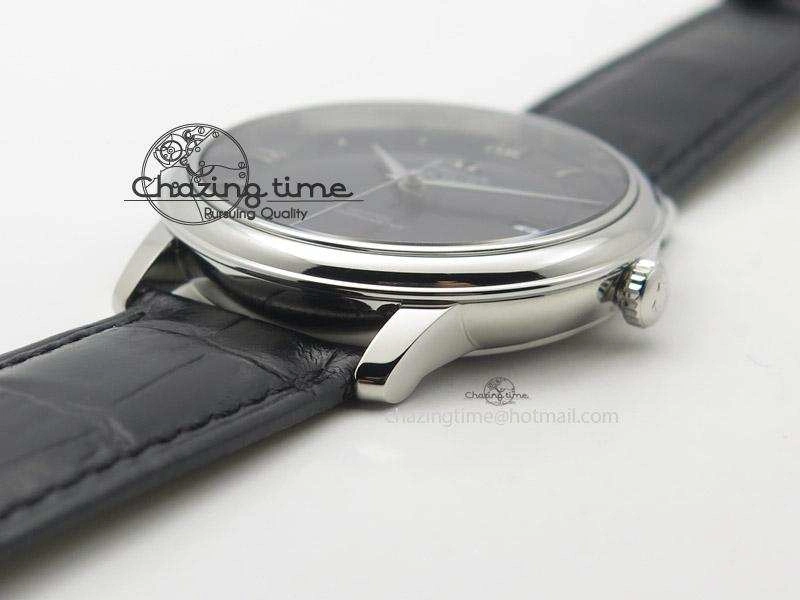 De Ville MK 1:1 Best Edition SS Black Dial On Black Leather Strap A2500