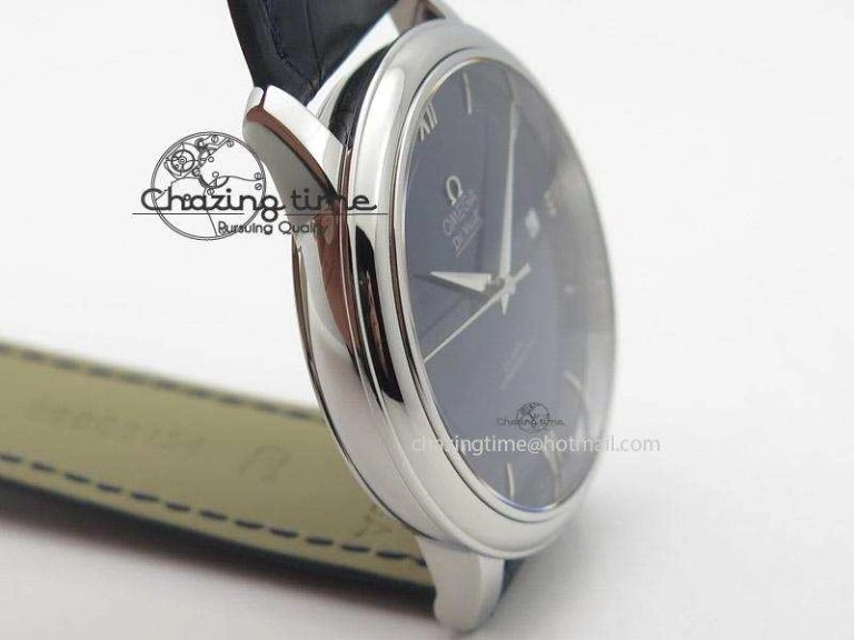 De Ville MK 1:1 Best Edition SS Blue Dial On Black Leather Strap A2500