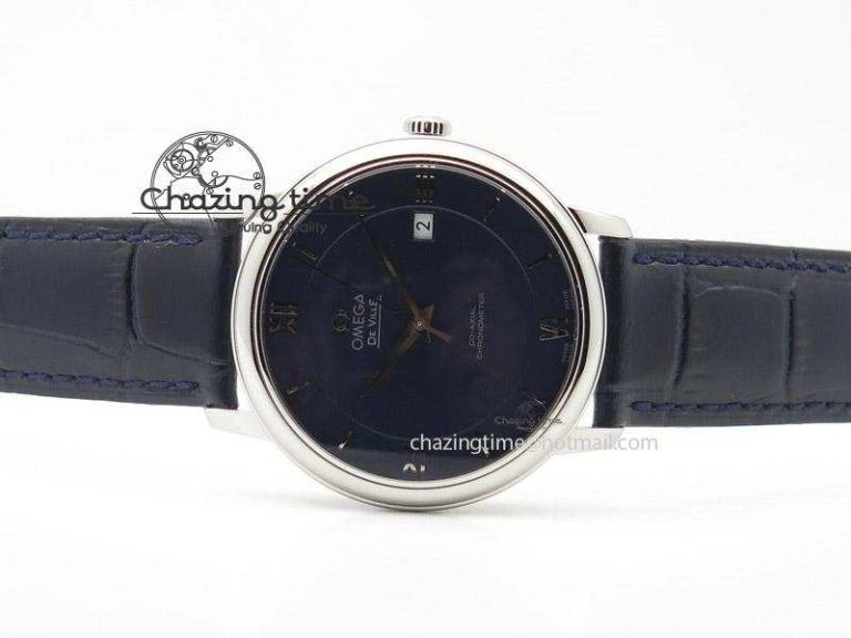 De Ville MK 1:1 Best Edition SS Blue Dial On Black Leather Strap A2500