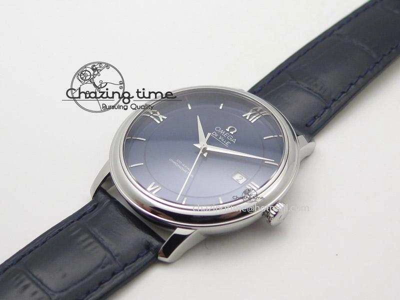 De Ville MK 1:1 Best Edition SS Blue Dial On Black Leather Strap A2500