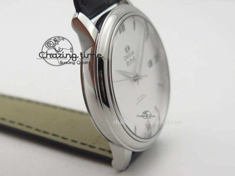 De Ville MK 1:1 Best Edition SS White Dial On Black Leather Strap A2500