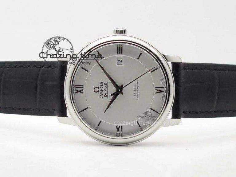 De Ville MK 1:1 Best Edition SS White Dial On Black Leather Strap A2500
