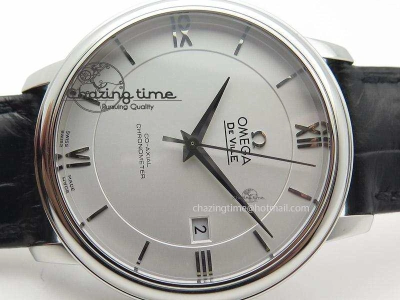 De Ville MK 1:1 Best Edition SS White Dial On Black Leather Strap A2500