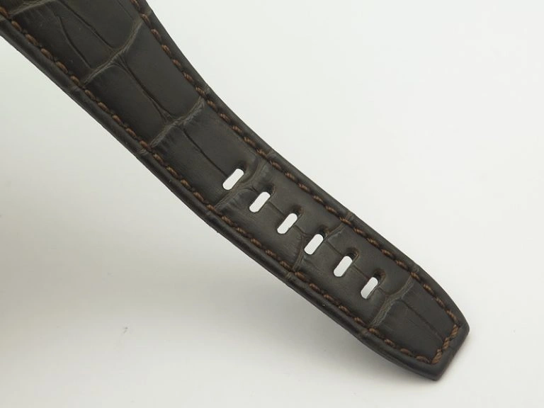 De Ville MK 1:1 Best Edition YG White Dial On Black Leather Asian Seagull T1701 (Sec@6)