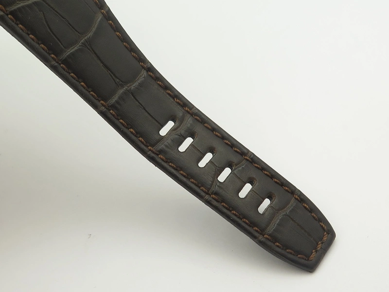 De Ville MK 1:1 Best Edition YG White Dial On Black Leather Asian Seagull T1701 (Sec@6)