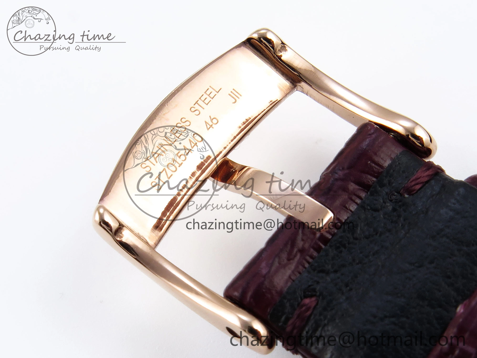 De Ville Power Reserve RG MKF 1:1 Best Edition RG Textured Dial on Brown Leather Strap A8810