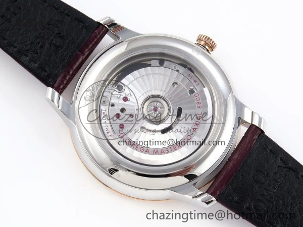 De Ville Power Reserve RG MKF 1:1 Best Edition RG Textured Dial on Brown Leather Strap A8810