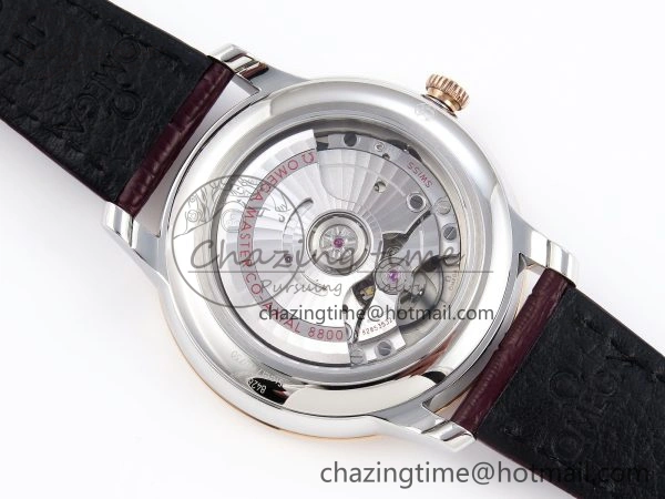 De Ville Power Reserve RG MKF 1:1 Best Edition RG Textured Dial on Brown Leather Strap A8810