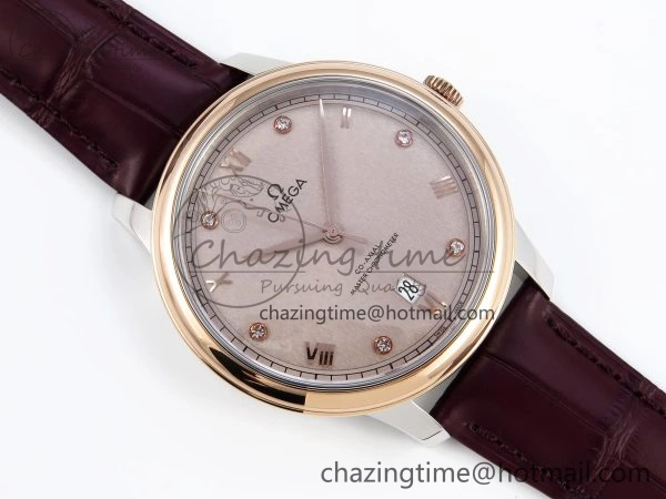 De Ville Power Reserve RG MKF 1:1 Best Edition RG Textured Dial on Brown Leather Strap A8810