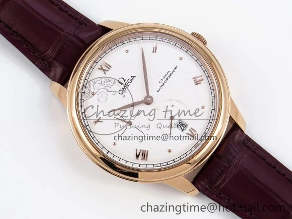 De Ville Power Reserve RG MKF 1:1 Best Edition White Dial on Brown Leather Strap A8810