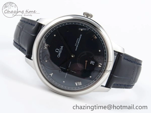 De Ville Power Reserve SS MKF 1:1 Best Edition Black Dial on Black Leather Strap A8810