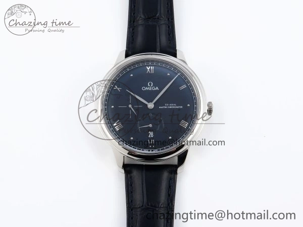 De Ville Power Reserve SS MKF 1:1 Best Edition Black Dial on Black Leather Strap A8810
