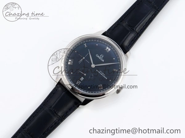 De Ville Power Reserve SS MKF 1:1 Best Edition Black Dial on Black Leather Strap A8810