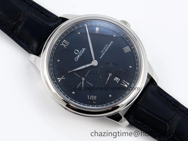 De Ville Power Reserve SS MKF 1:1 Best Edition Black Dial on Black Leather Strap A8810