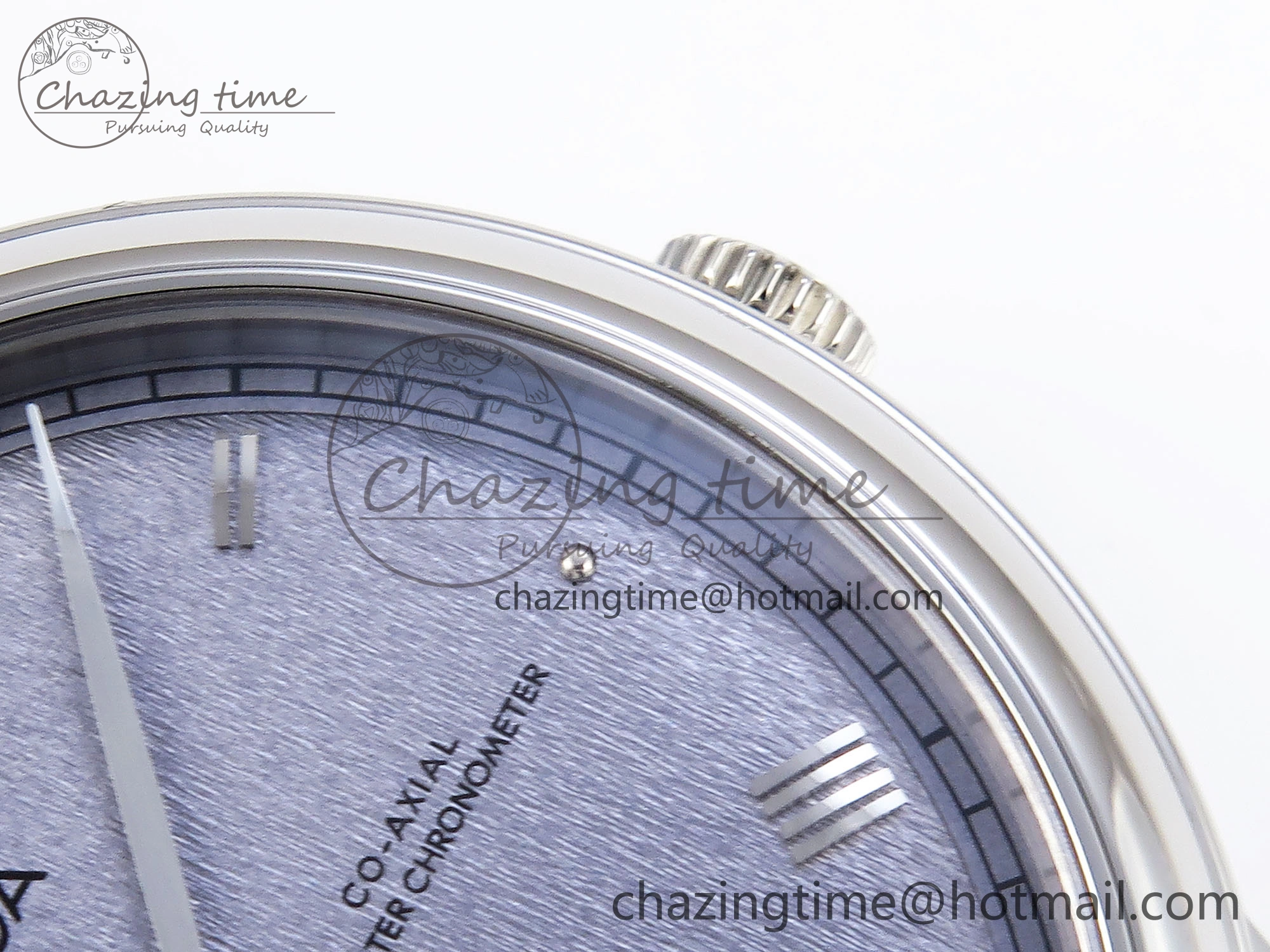 De Ville Power Reserve SS MKF 1:1 Best Edition Blue Textured Dial on Black Leather Strap A8810