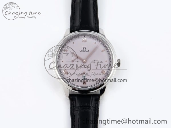 De Ville Power Reserve SS MKF 1:1 Best Edition Purple Dial on Black Leather Strap A8810