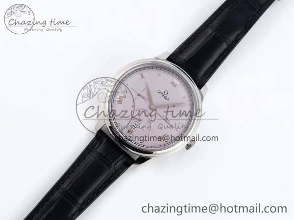 De Ville Power Reserve SS MKF 1:1 Best Edition Purple Dial on Black Leather Strap A8810