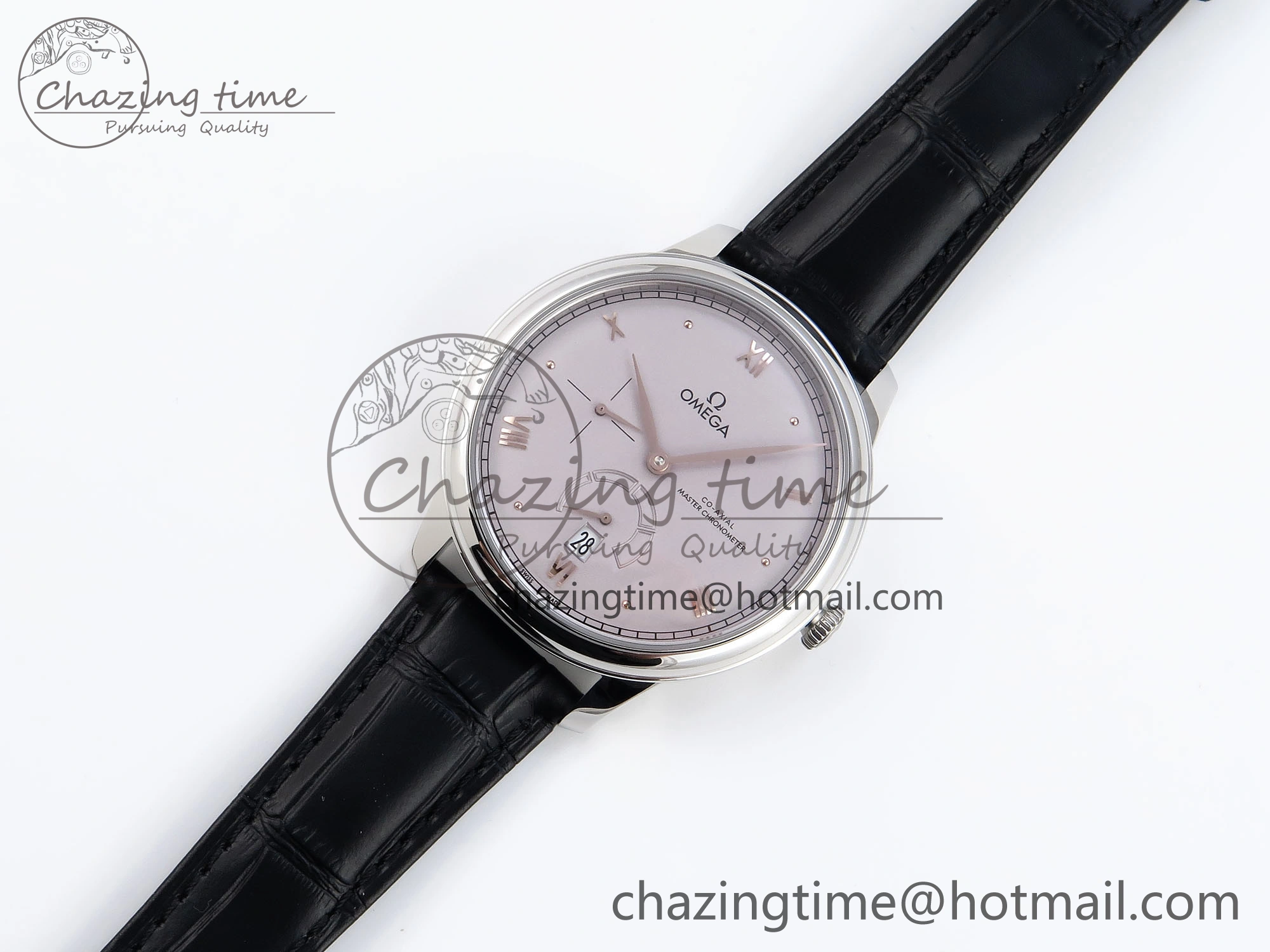 De Ville Power Reserve SS MKF 1:1 Best Edition Purple Dial on Black Leather Strap A8810