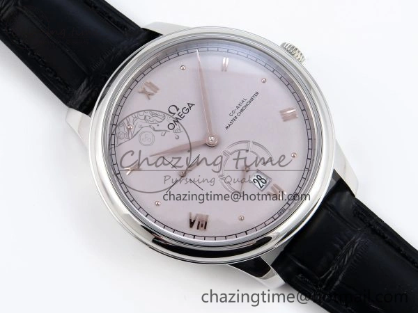 De Ville Power Reserve SS MKF 1:1 Best Edition Purple Dial on Black Leather Strap A8810