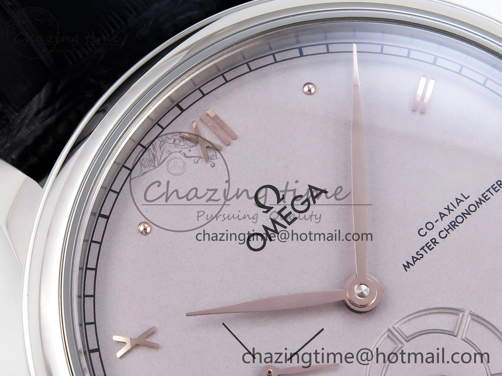 De Ville Power Reserve SS MKF 1:1 Best Edition Purple Dial on Black Leather Strap A8810