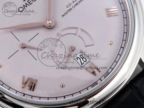 De Ville Power Reserve SS MKF 1:1 Best Edition Purple Dial on Black Leather Strap A8810