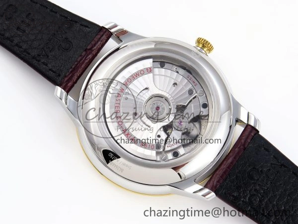 De Ville Power Reserve YG MKF 1:1 Best Edition White Dial on Brown Leather Strap A8810
