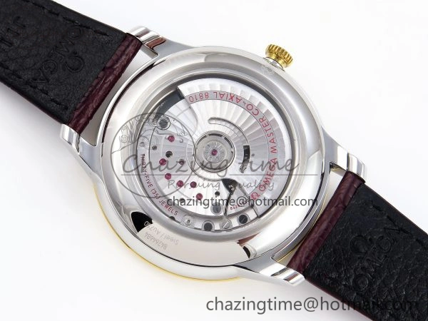 De Ville Power Reserve YG MKF 1:1 Best Edition White Dial on Brown Leather Strap A8810