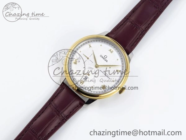 De Ville Power Reserve YG MKF 1:1 Best Edition White Dial on Brown Leather Strap A8810