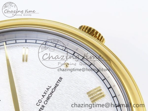 De Ville Power Reserve YG MKF 1:1 Best Edition White Dial on Brown Leather Strap A8810