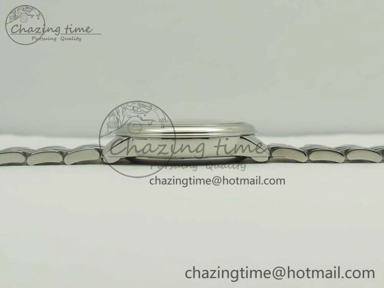 De Ville Prestige Ladies 32.7mm SS MKF 1:1 Best Edition Blue Dial Diamonds Markers on SS Bracelet MIYOTA 9015