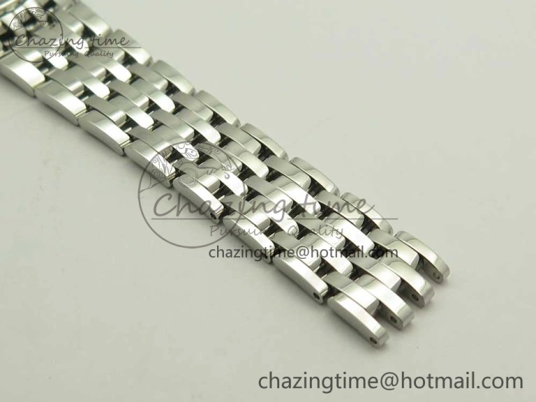 De Ville Prestige Ladies 32.7mm SS MKF 1:1 Best Edition Blue Dial Diamonds Markers on SS Bracelet MIYOTA 9015