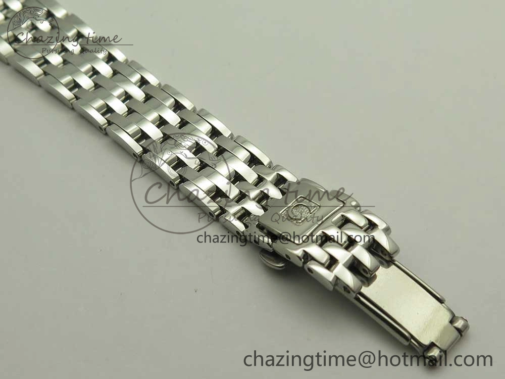 De Ville Prestige Ladies 32.7mm SS MKF 1:1 Best Edition Blue Dial Diamonds Markers on SS Bracelet MIYOTA 9015